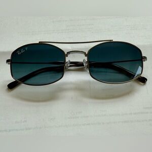 NWOT Polarized Ray-Ban Hexagonal Sunglasses with Dark Blue Lenses